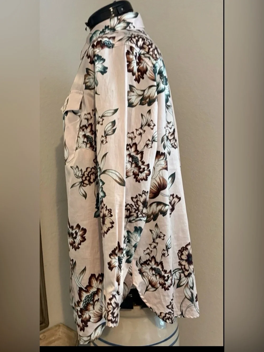 Lauren Ralph Lauren Women’s 1X Floral Button Front blouse. I - Picture 5 of 7
